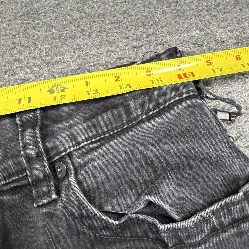 True Religion Ricky Jeans Mens 34x32 Black Flap Relaxed Straight Denim Stretch